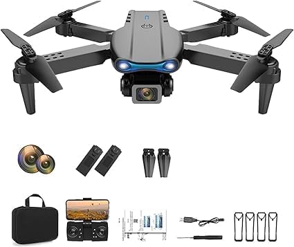 Dual Camera/WiFi FPV, Foldable RC Quadcopter, Auto Hover, Altitude Hold, Headless Mode, App Control,